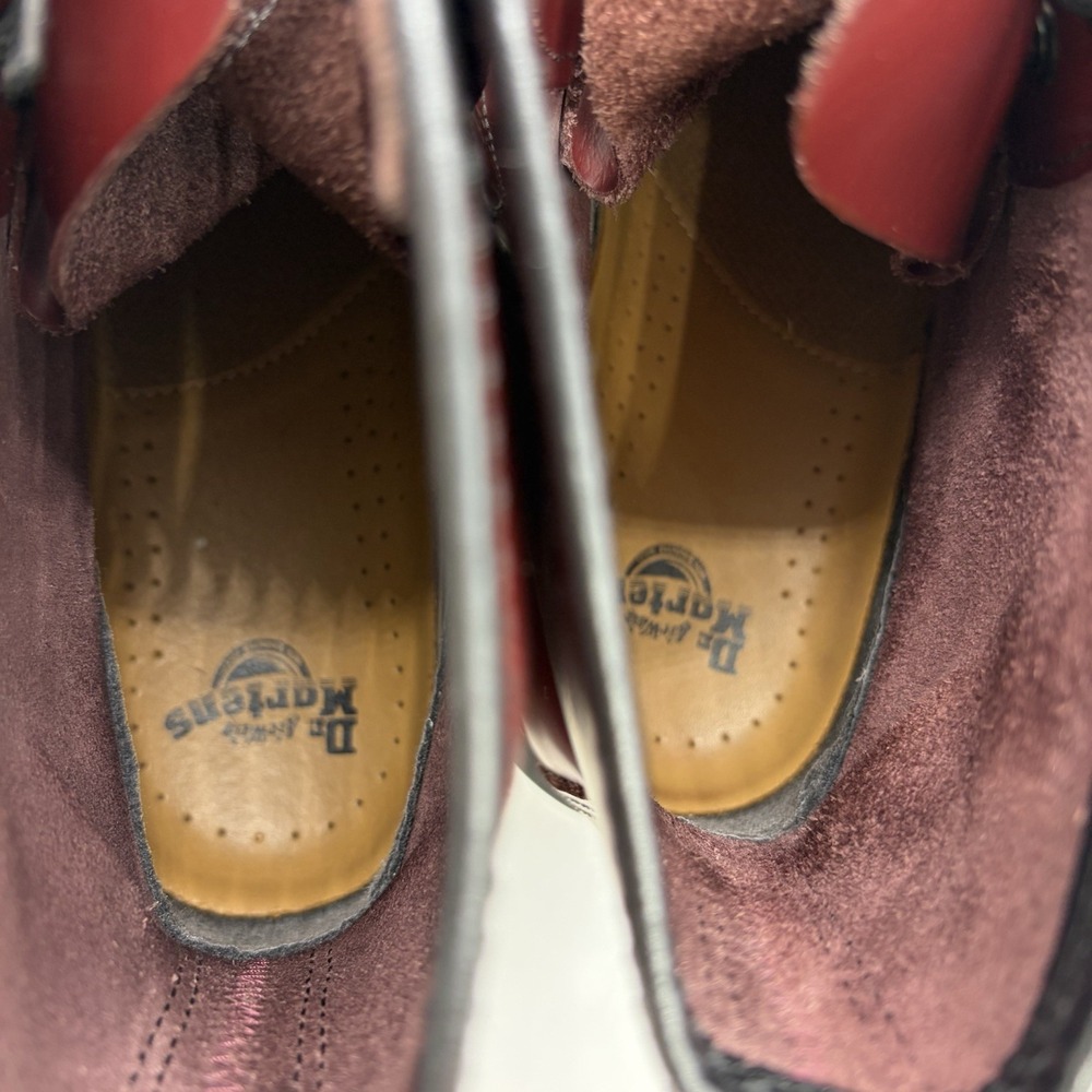 Dr. Martens Womens 9 Mens 8 Boots 1460 8-Eye Cherry Red Smooth Leather Lace Read - Picture 10 of 15